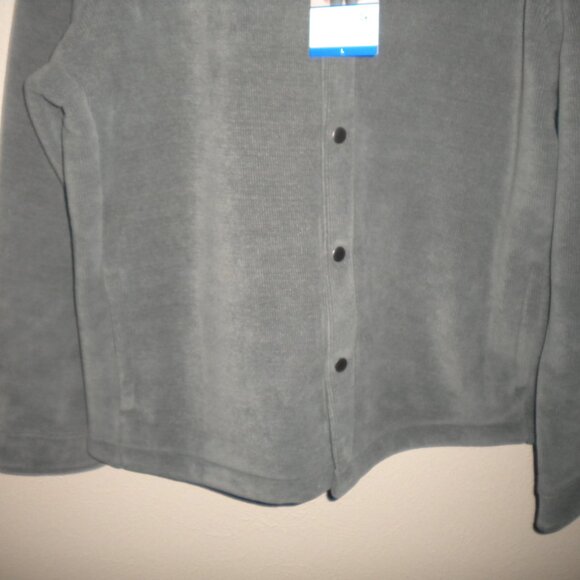 Copper Oak Mens Size Large Gray Snap Lined Shacket Shirt NWT - Picture 4 of 5